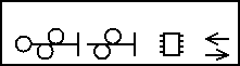 Figure with symbol entrance and distance signal controller component.