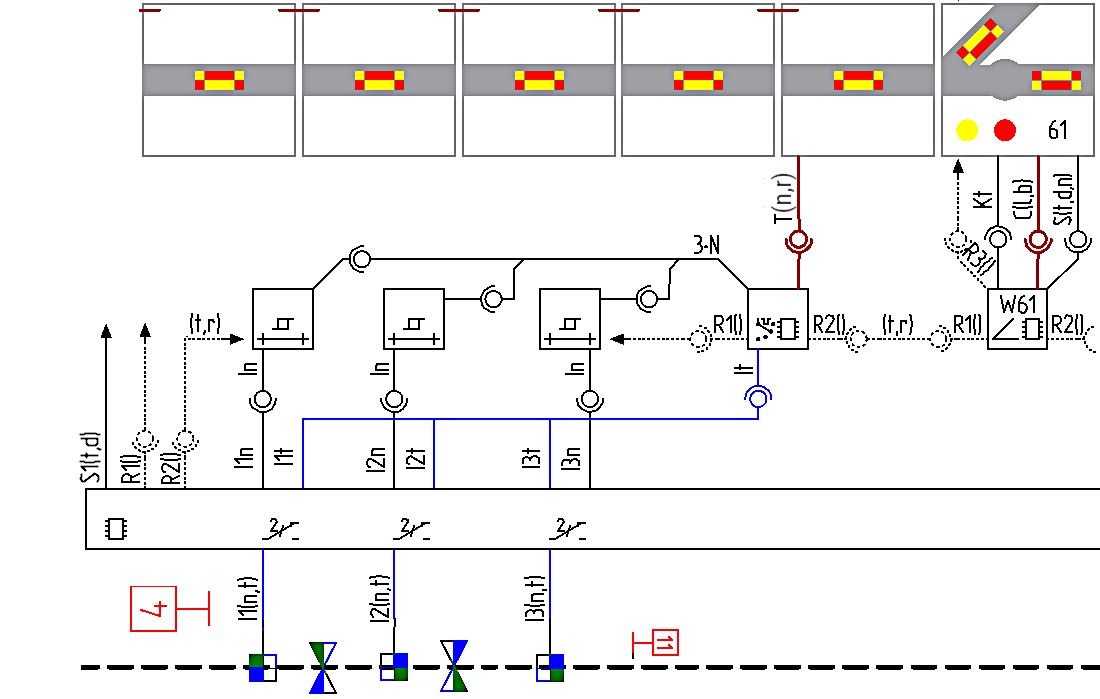 Figure with rail loop change over adaptor.