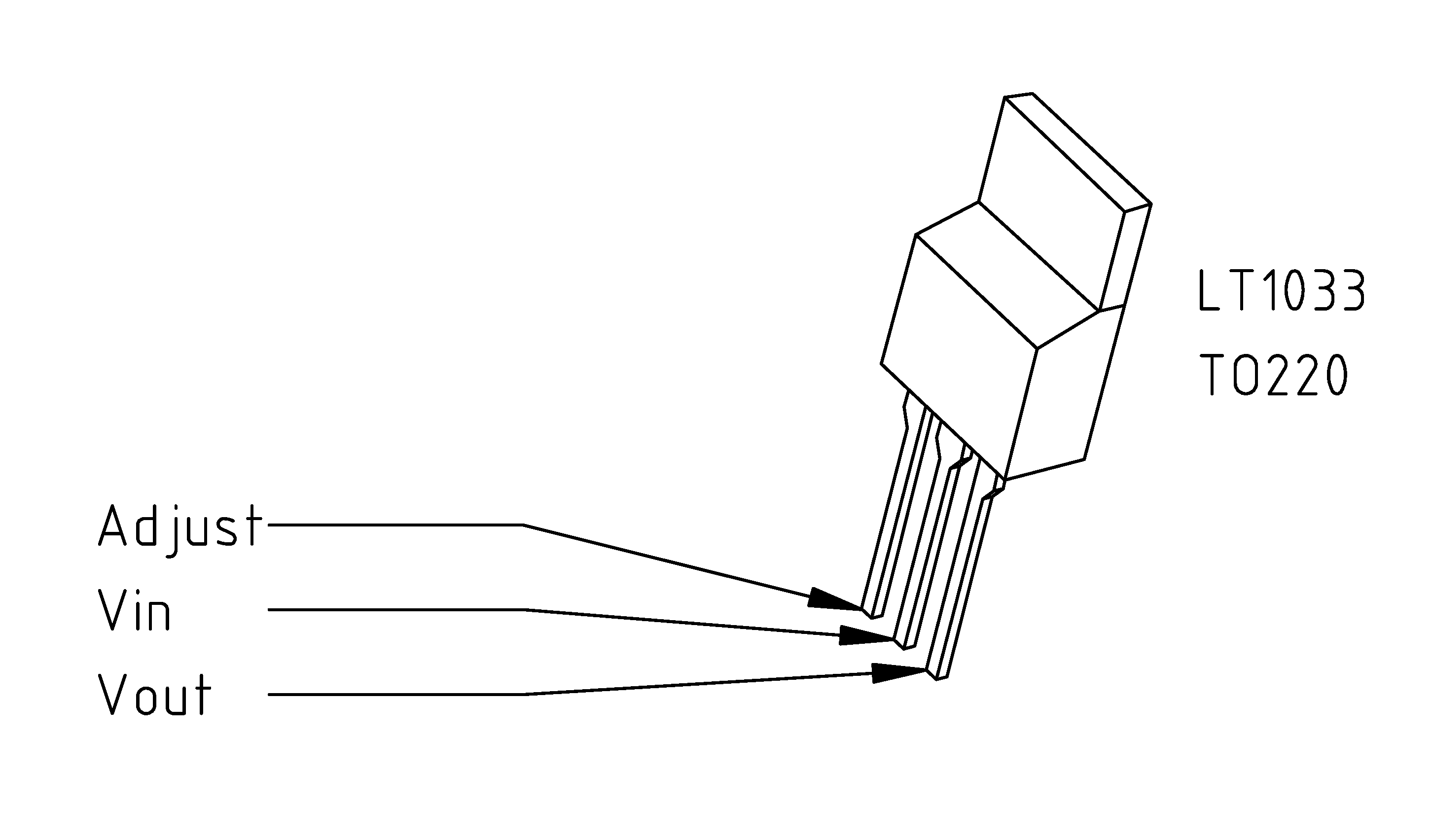 Figure with pinout LT1033