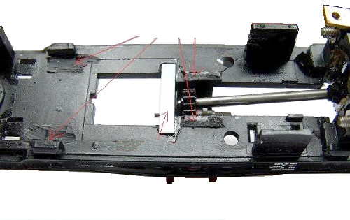 Image with the cut_down and_removed motor mounts of the ÖBB 120.