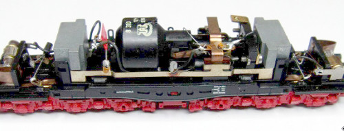 Image with the removal of the frame of the ÖBB 1020 before the motor replacement