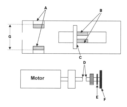 Image with the modifications motor mounts of the ÖBB 1020