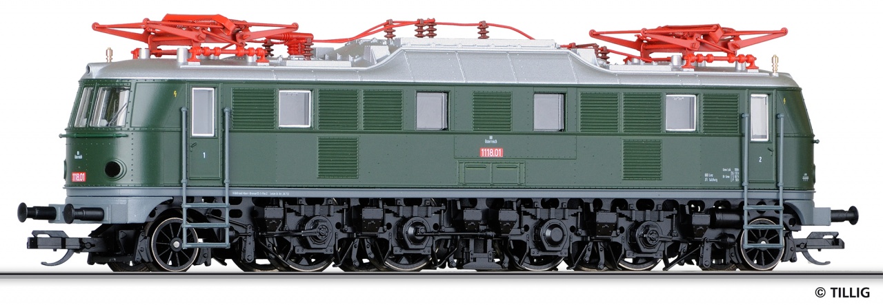 Picture of Tillig's 02452 ÖBB 1118.01 locomotive